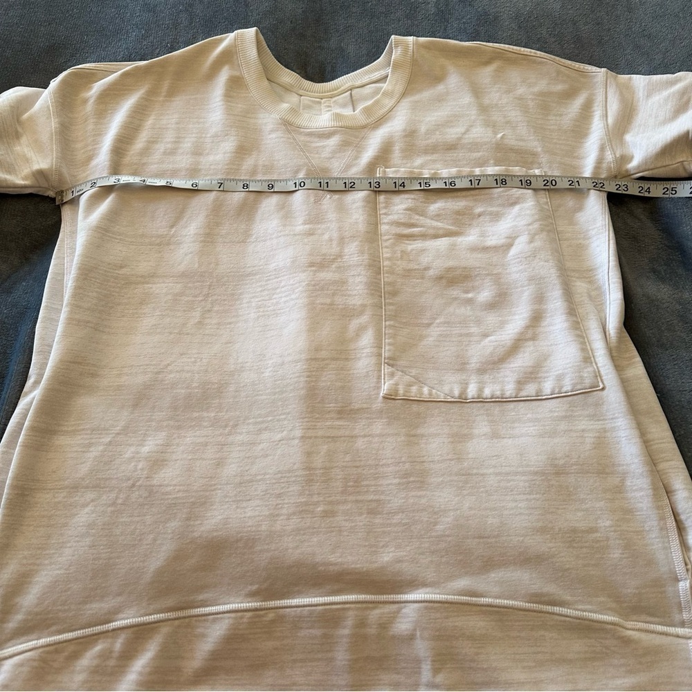 Lululemon Mudra Sweatshirt Righteous Stripe White Size 8 - Picture 14 of 14